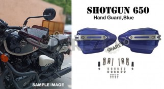 Fit For Royal Enfield Shotgun 650 Tinted Blue Color Hand Guard Kit